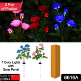 Outdoor rose lights set